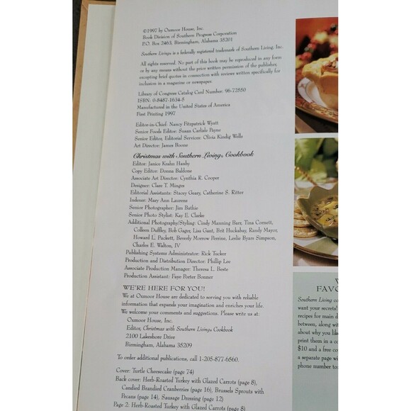 Southern Living Christmas Recipe Book Lot CookBook & Bonus Fall Holiday Booklets - Picture 11 of 12